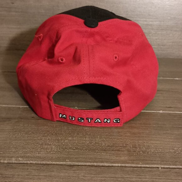 Mustang Baseball Cap Hat Adjustable Strap Checkered Flag Sports - Picture 5 of 11